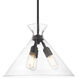 Malta 3 Light 18 inch Matte Black Pendant Ceiling Light